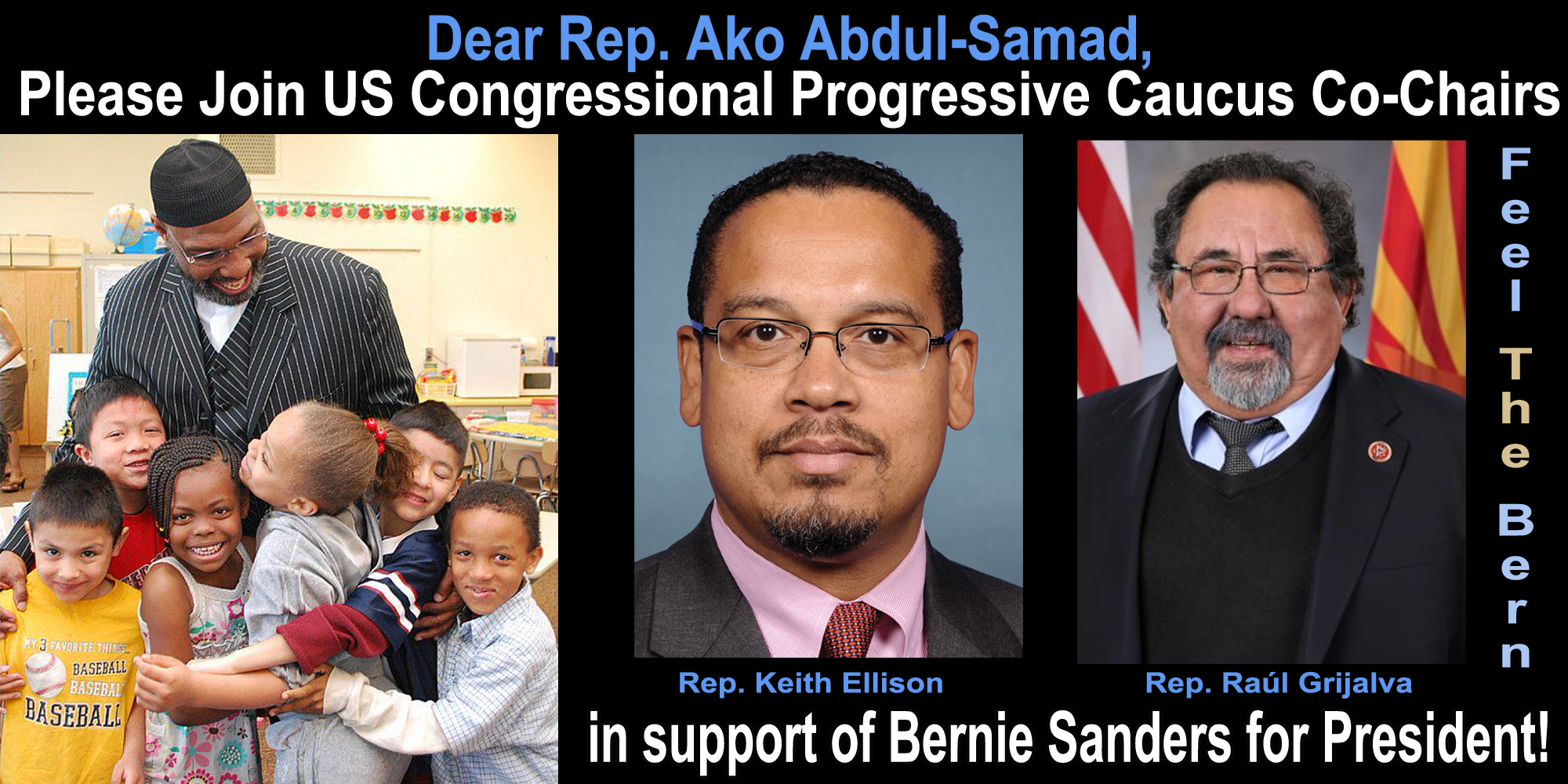 Iowa Rep Ako Abdul-Samad for Bernie Sanders for President 2016