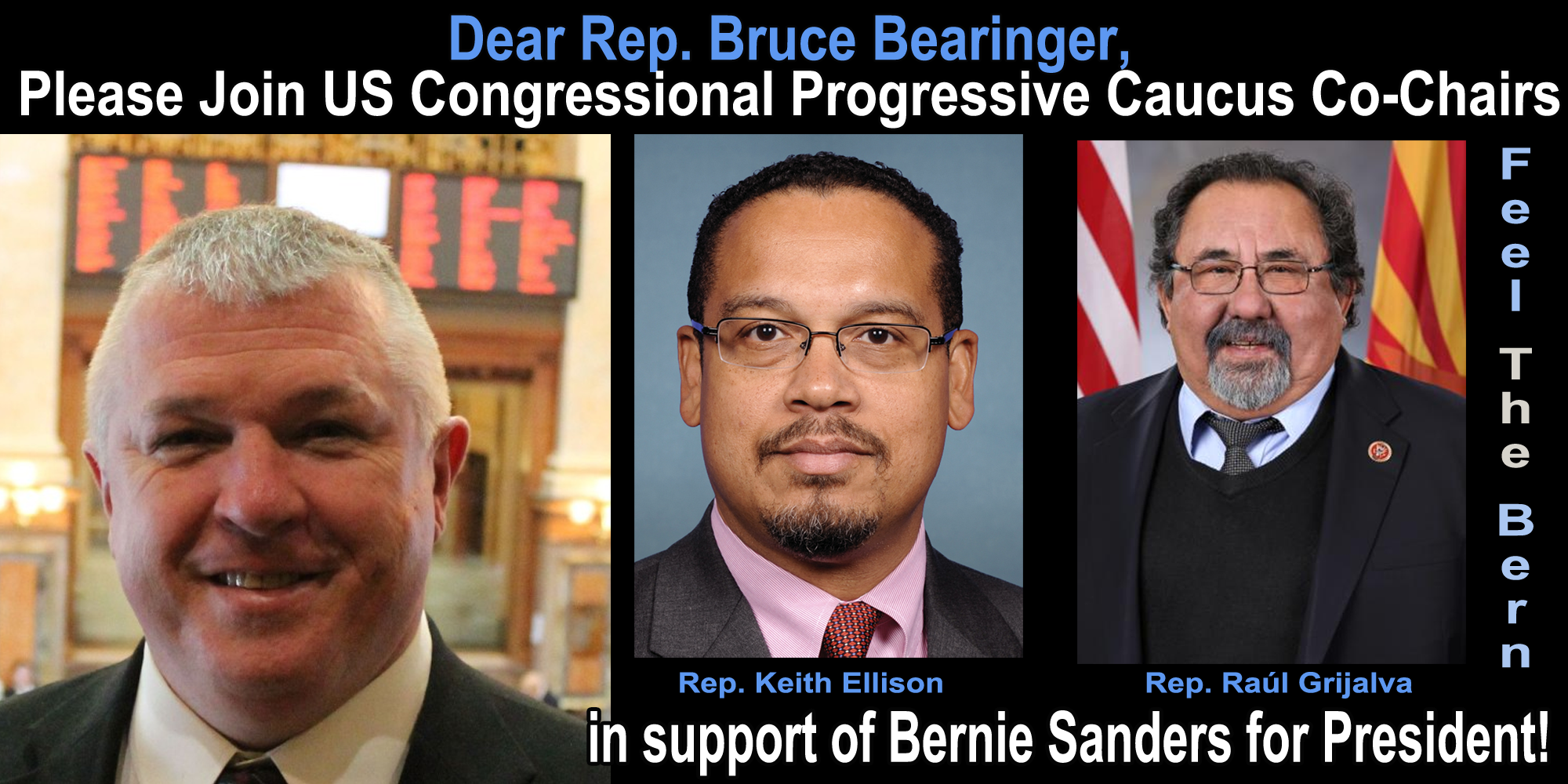 Iowa Rep Bearinger for Bernie Sanders for President 2016