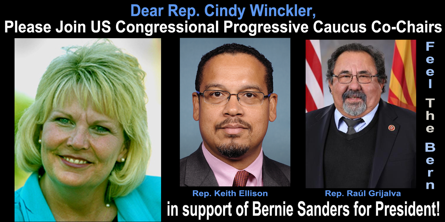 Iowa Rep Cindy Winckler for Bernie Sanders for President 2016