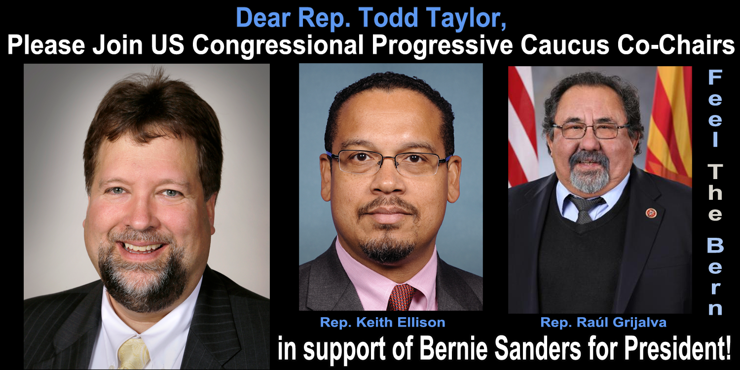 Iowa Rep Todd Taylor for Bernie Sanders for President 2016